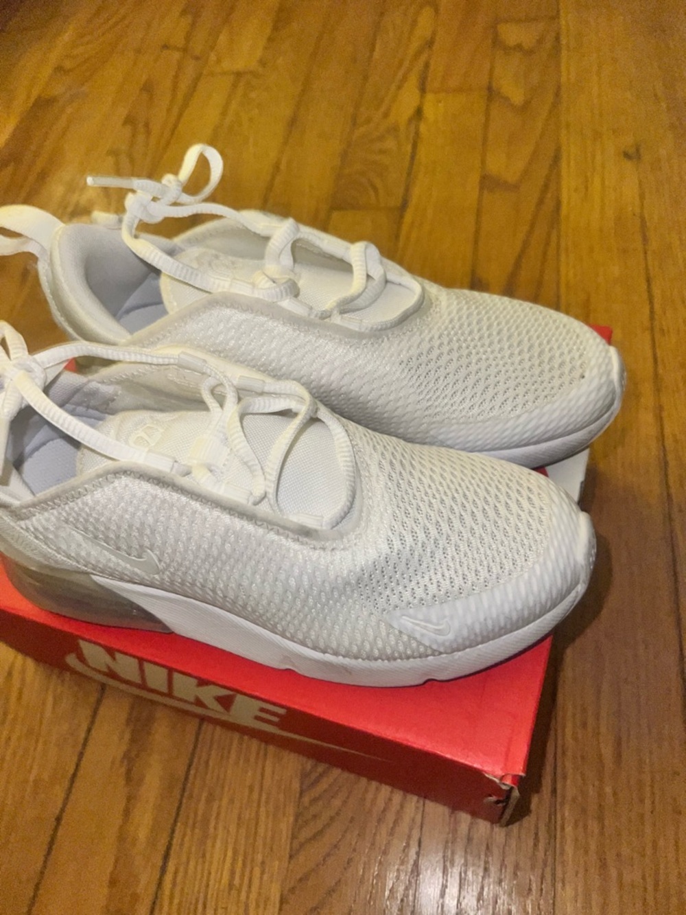 Nike Kids White Mesh Slip-On Sneakers